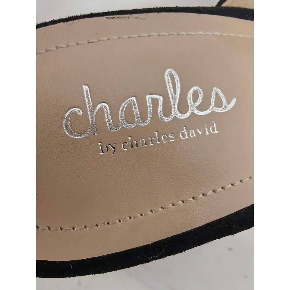 Womens Charles by Charles David Wedge Sandals Black Size 9.5
